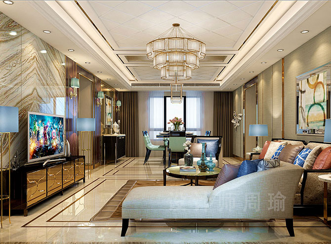 黄色操女生视频世纪江尚三室两厅168平装修设计效果欣赏